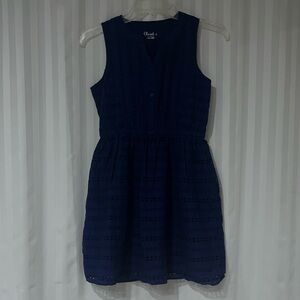 Cherokee Navy Dress with Eyelet Detail